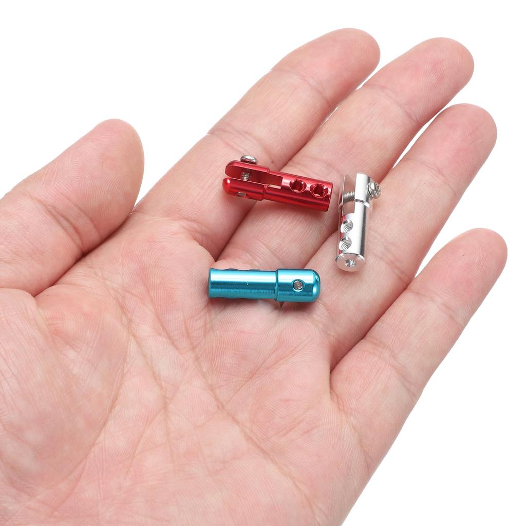 uxcell 1pc Metal Clevis M2 Thread Aluminum Alloy Clevis Servo Horn Tie Rod Chuck Connector Replacement with Screws for RC Airplane Car Helicopter