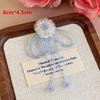 Diy Korean Beaded Flower Shoe Charms Clear Crystal Jelly Shoes Accessories Removable Clips For Sneakers Flats Sweet Decorations