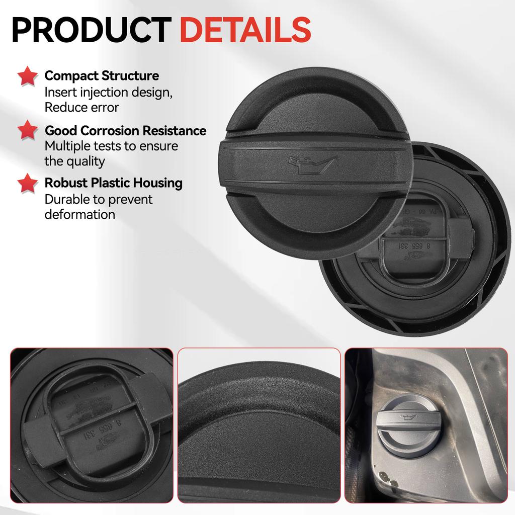 11128655331 8655331 Hrdlo plnicího otvoru motorového oleje Těsnicí víčko nádržky Kryt pro BMW řady 1 3 5 E60 E87 E90 E91 F10 F11 F20 F21 F30 Mini