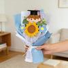 Handmade Yarn Flower Knit Doll Sunflower Bouquet - Creative Graduation Gift for Boys and Girls' Birthdays