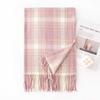 Gentle Gradient Color Small Plaid Scarf High End Girls Winter Couple Student Scarf Warm Thickened Scarf Shawl