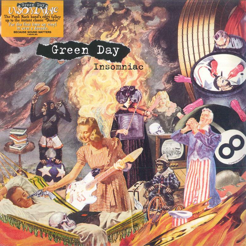 LP Record GREEN DAY - Insomniac 9362460461 Reprise Records 2009 Europe Rock