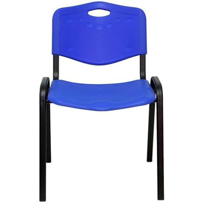 Stackable Ergonomic Chair - PIQUERAS Y CRESPO - Black - Plastic - 1 Seat - Contemporary Design