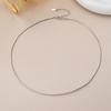 Round Plain Ring Snake Chain Collarbone Chain Versatile Premium Simple Accessories No Pendant Necklace