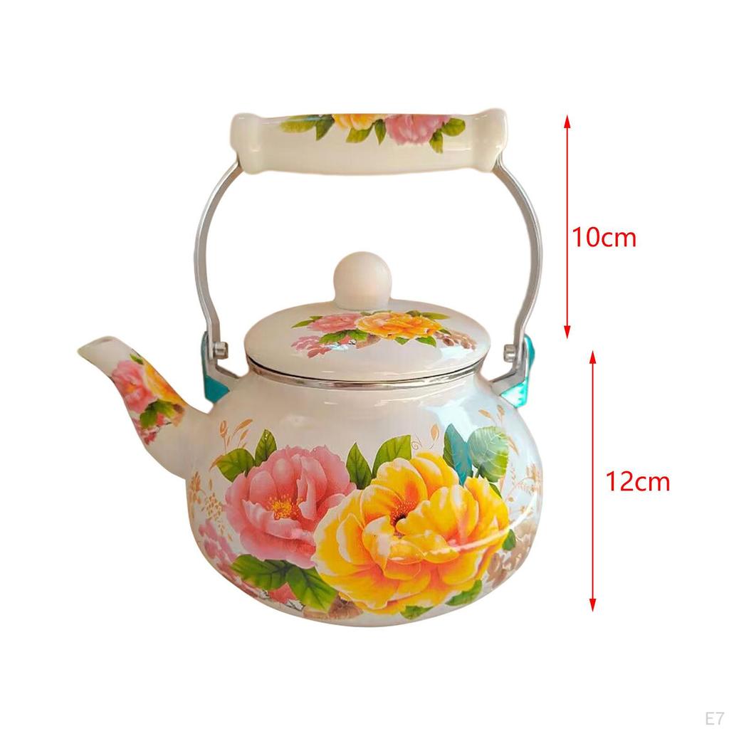 Elegant emaljeret vannkoker for hjemme- og kontorbruk