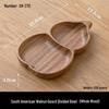 Chinese Style Whole Wood Gourd Segmented Snack Bowl