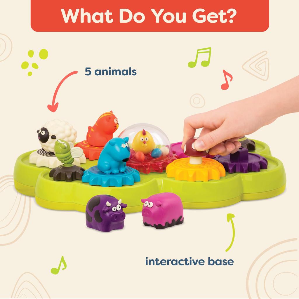 B.. Spielzeug Tier Musikalisch Farbe und Form Zuordnung Musikalisch Spielzeug, Buntes Puzzle mit Ton und Licht, Tier Pädagogisches Spielzeug für Alter 18 Monate