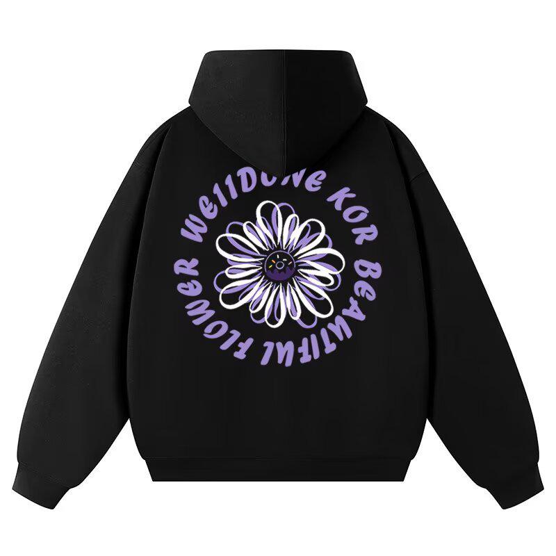 2025 Trendy American Letter Heavyweight Loose Hoodie - Unisex Spring/Autumn