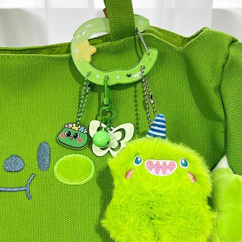 Acrylic Hollow Fruit Shape Trinkets Keychain Bag Charm Accessory Carabiner Backpack Pendant Handbook Decoration Gifts Keyring