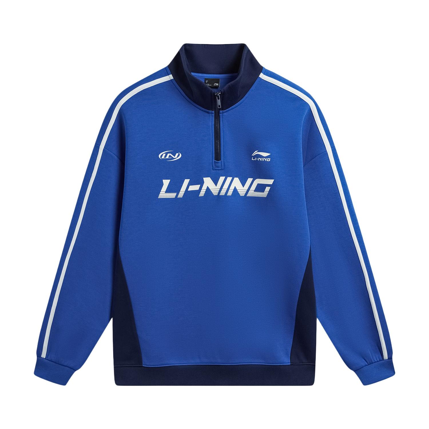 Спортивная серия Li Ning Lifestyle Толстовка с воротником-стойкой и логотипом Унисекс толстовка AWDW359-5 XS