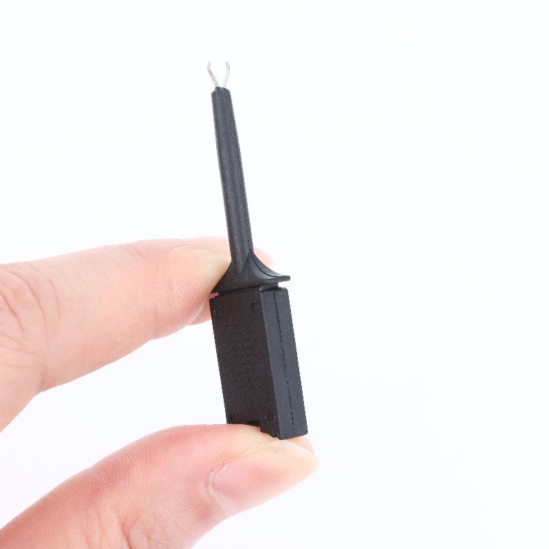 10Pcs SMD IC Test Hook Clips Sharp Tip PCB Probe Grabbers for Tiny SMD Component Testing & Inspection