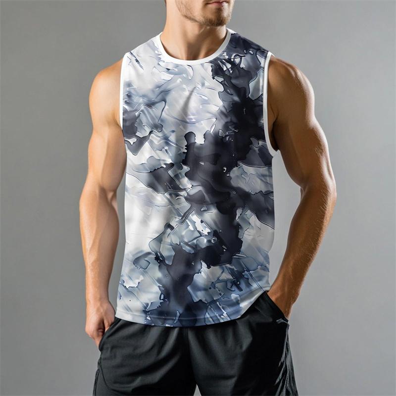 Modische 3D-bedruckte Grafik-Sommerweste für Herren, lässiges Streetwear-Top mit Sternengrafik, locker, ärmellos, Fitness-Pullover-Top 2025