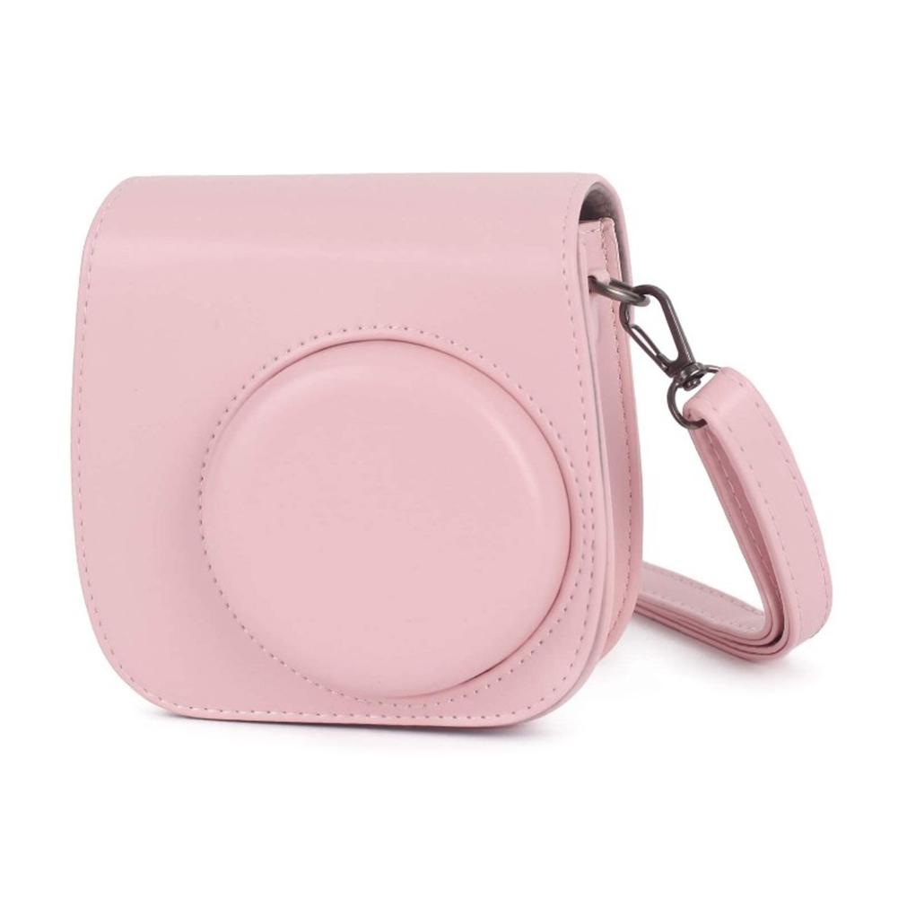 Schutzhülle aus PU-Leder mit verstellbarem Schultergurt für Instax Mini 11-Zubehör.