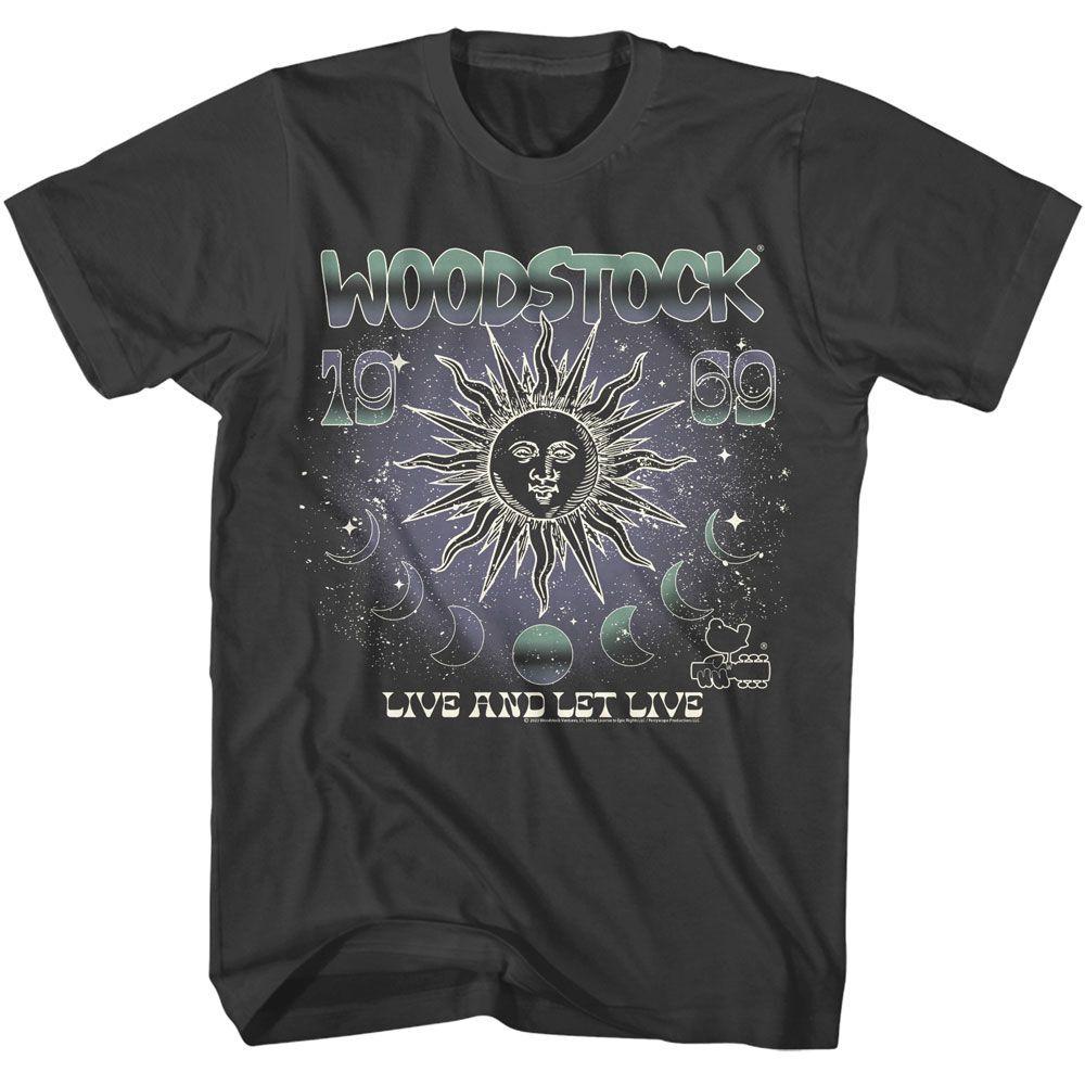 Woodstock Sun and Moon Phases Smoke Adult T-Shirt XXXL