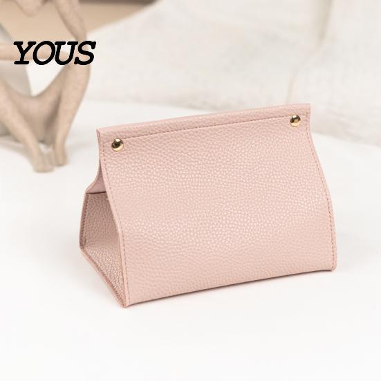 Stylish Leather Tissue Box Box, Easy Open Waterproof PVC Design, Simple Long-lasting Container Style Durable Anti-Crack Dispenser for Home