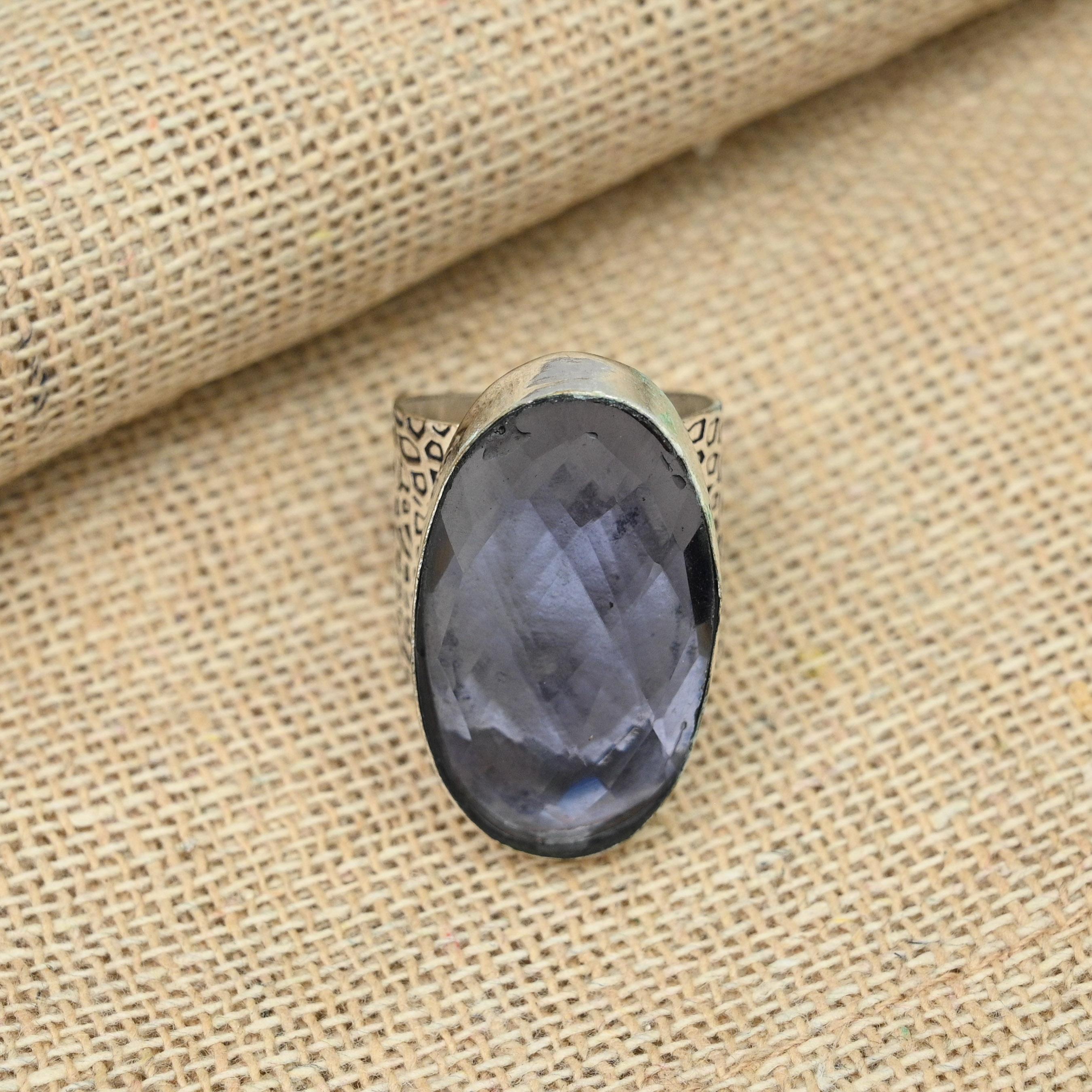 Ciondolo Ametista Viola Naturale A Pera In Argento 925 Fatto A Mano - Gioiello India, Catena Inclusa