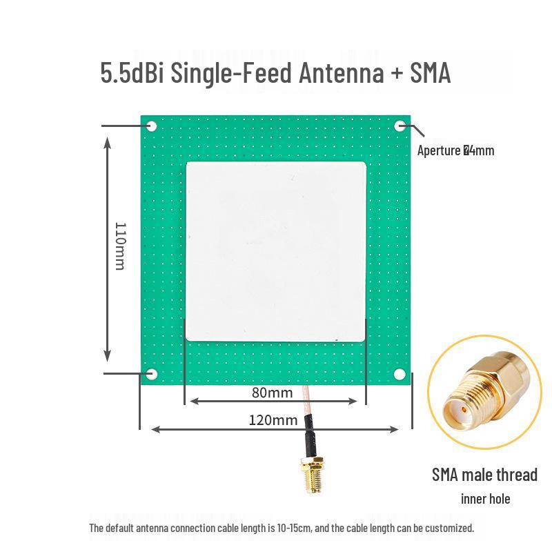 UHF RFID Passive Reader Writer with Long-Distance Ceramic Antenna for Card Reading