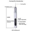 Electric Engraving Pen Grinding Polishing Nail Machines USB Rechargeable Cordless For Jewelry Wood Metal