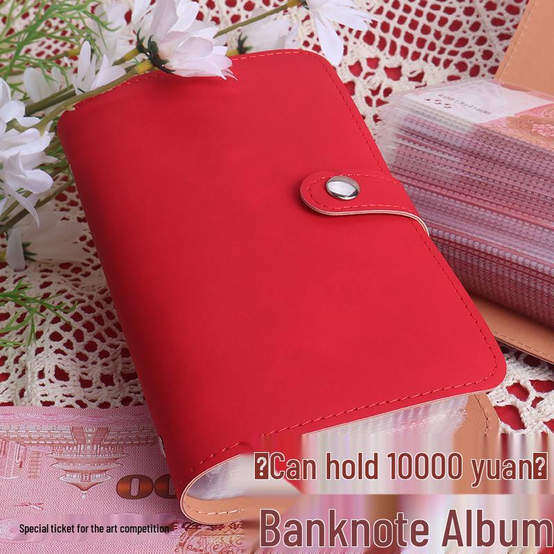 

Альбом для заощадження готівки та банкнот великої місткості Rose Red [Holds 10,000]