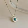 Turquoise Pearl Layered Necklace: Retro, Elegant, Versatile Choker for Women