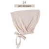 Solid Color Elastic Tie-Back Modal Undercap Hijab Scarf Adjustable Kufi Cap
