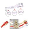 Luxurious 10 Meter Printed Red Ribbon With Stylish Edging For Festive Christmas Tree Decor