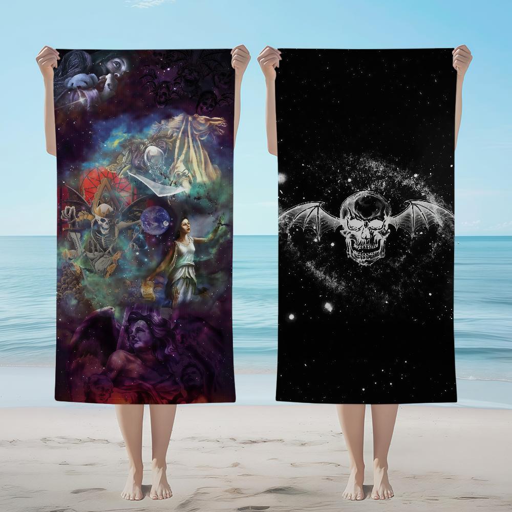 Sevenfold Towel Textile Bathrobe Beach Quick-Drying Lightweight Portable Camping A-Avenged Swim Rock Band Pool Travel