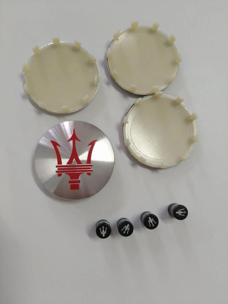 4pcs 8PCS 60MM Car Wheel Center Hup Caps Cover Emblem For Maserati Granturismo Quattroporte Levante Coupe GTS Q4 GT Accessories