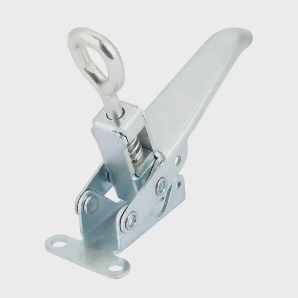Industrial Grade Iron Spring Safety Latch Compatible with Truck Trailer Container Panels and Heavy-Duty Enclosures