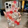 Luxury Fashion Laser Colorful Flower Telefonveske For iPhone 15 14 13 12 11 Pro Max X XS XR XS Max 8 7 Plus SE 2020 Støtsikkert deksel