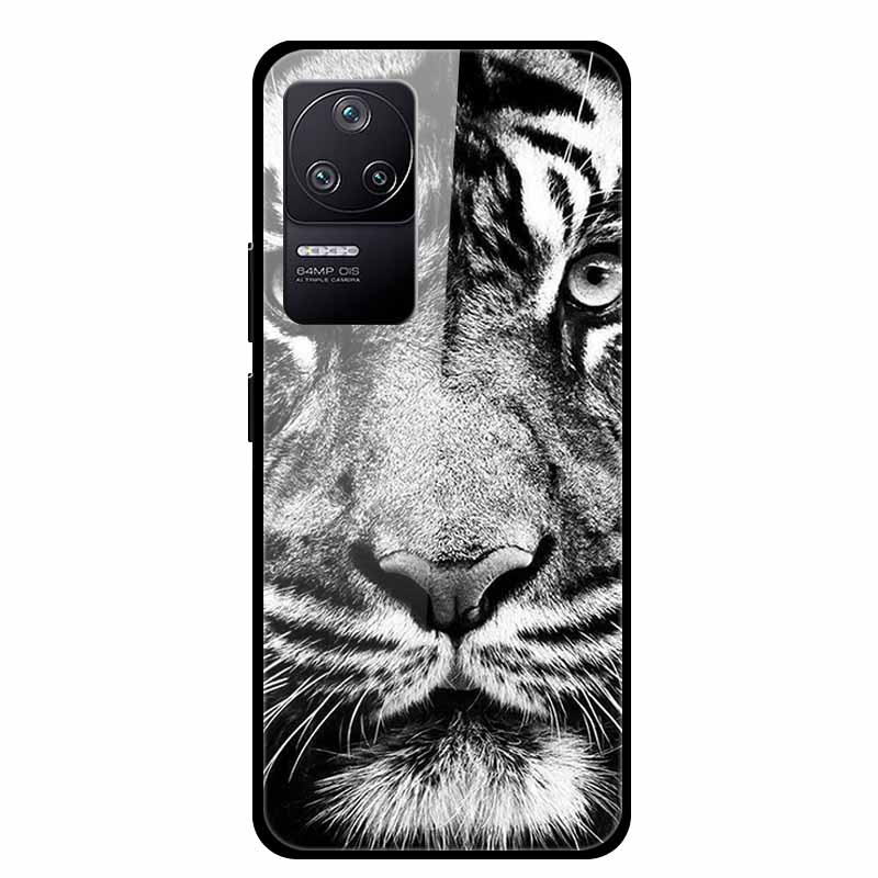 

For Xiaomi Poco F4 5G Case Shockproof Tempered Glass Hard Back Cover For Xiaomi Poco F4 5G Covers PocoF4 F 4 Bumper Coque Case For Poco F4 5G