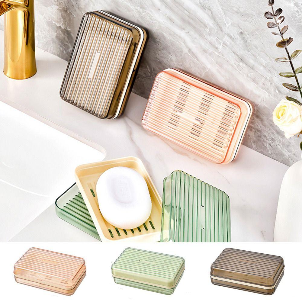 

Waterproof Soap Case Leak-Proof Sponge Storage Plate Portable Soap Container for Home