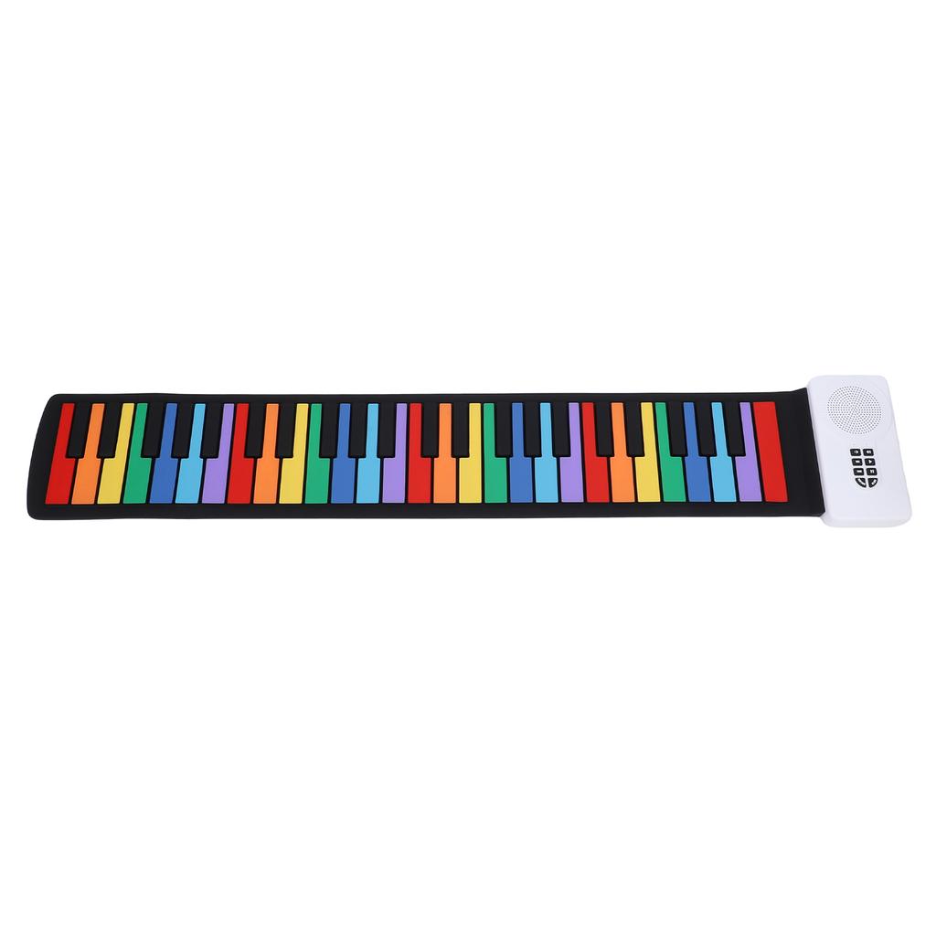 Portable Electronic Piano 49-Key Flexible   Keyboard with Speakers for Beginners