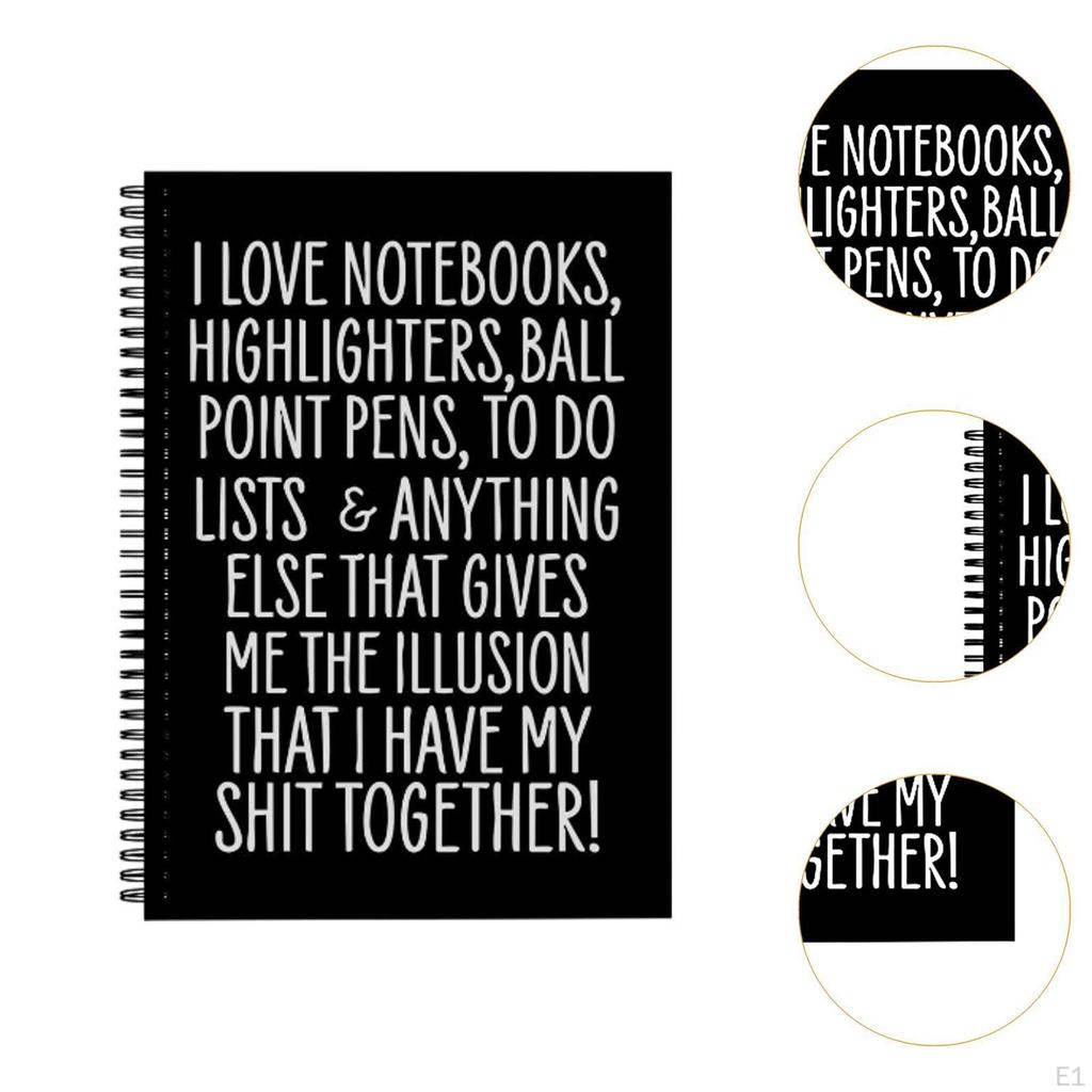 Spiral Notebook Lined School Supplies Ruled Journals Blank for Journaling