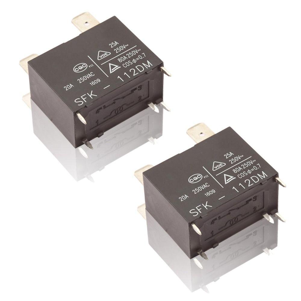

2pcs 4pins Relay SFK-112DM Power Relay Transient Suppression Resistance Air Conditioning Relay AC