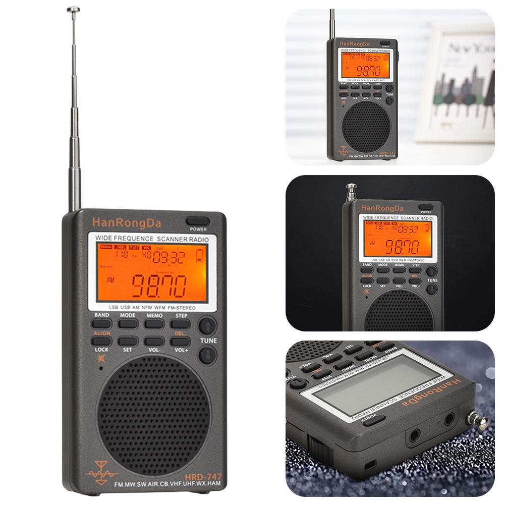 Digital Radio AM FM All Waves Full Band CB AIR Band Ham Radio FM/MW/SW/SSB/LSB/AIR/CB/VHF(UHF)/UBD/WX/HAM