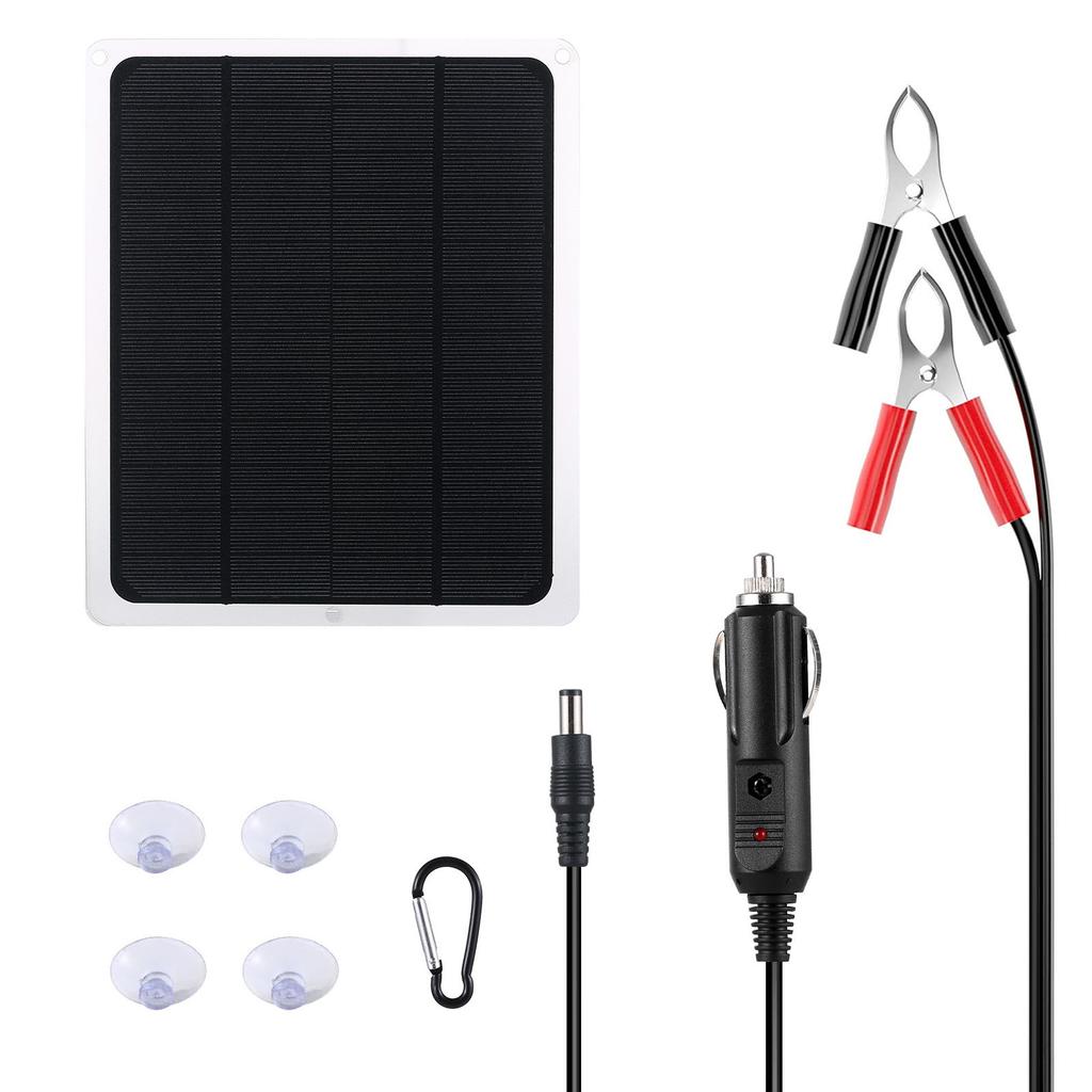 Verbessertes Solarbatterie-Erhaltungsladegerät, 12 V, tragbar, wasserdicht, Solarpanel, Erhaltungsladegerät