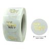 500Pcs/Roll Round Bronzing Retro Labels Baking Diy Stickers Kraft Paper Sealing Stickers