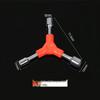 Three-Point External Hex Tool for Bicycle and Household Repairs