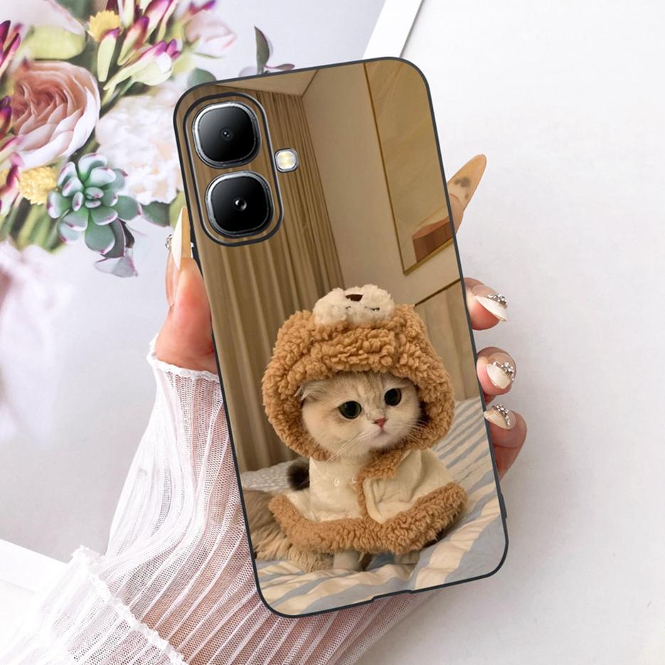 For Infinix Smart 20 Case X6840 X6840B Luxury Bow Flowers Painted Cover Soft Silicone Case For Infinix Smart 20 Smart20 4G Shell