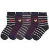 Women's Fine-Sewing Sleeping Socks 5-Pair Lauren Non-Slip Thermal Socks