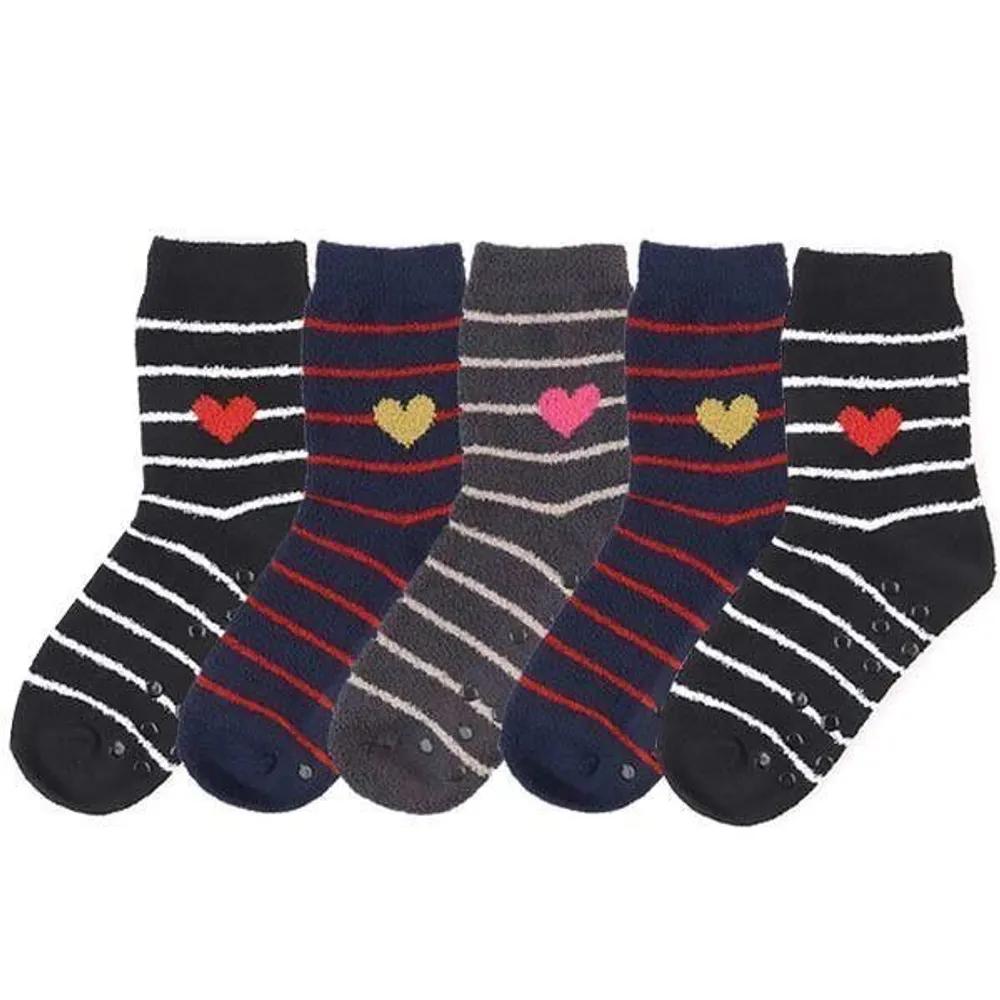 Pierre Cardin Women's Fine-Sewing Sleeping Socks 5-Pair Lauren Non-Slip Thermal Socks