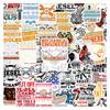 50 Mechanical Engineering Diesel Creative Waterproof Stickers - DIY Decorative Notebook Toolbox with Short Sentences