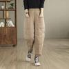 2025 Women's Winter Windproof Warm Thickened Down Pants - Lightweight, Loose, Casual with Elastic Cuff