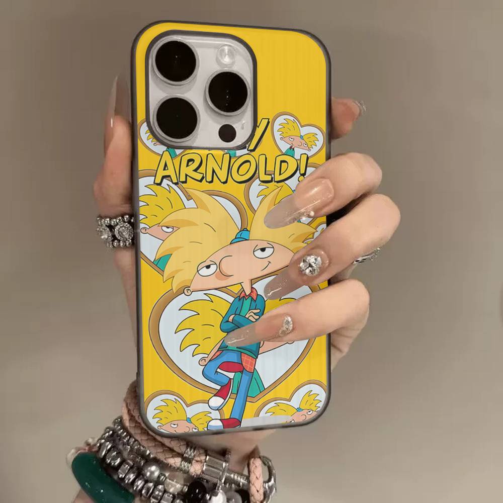 

H-Hey A-Arnold Helga Bonito For IPhone 16 15 11 12 13 14 17 Pro Max PLUS Pro Soft Corrugated Silicone Back Phone Case iPhone 11