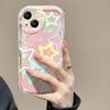 Applicable To Apple 14promax Mobile Phone Case IPhone 13 Smudge Colored Stars 11/12mini Transparent Anti-fall