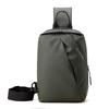 Men's Waterproof Large Capacity Outdoor Chest Bag - Fashionable and Simple Shoulder Messenger Backpack