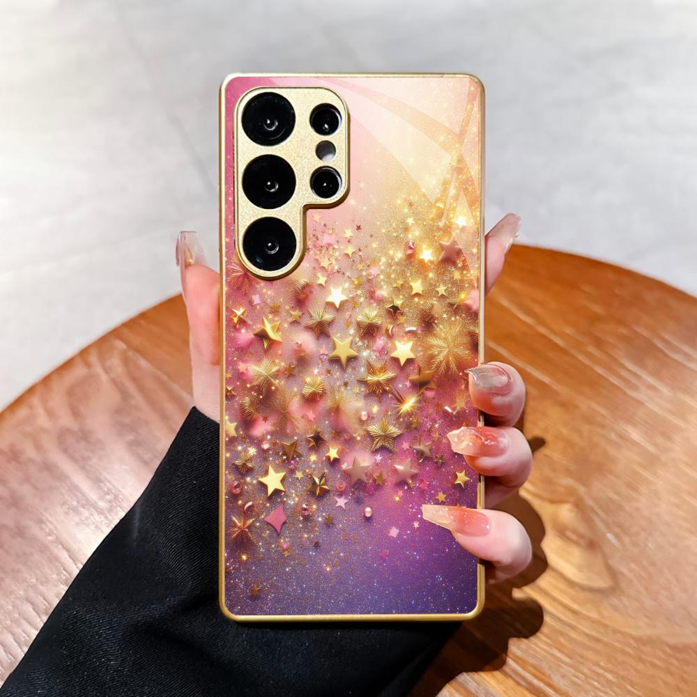 Farbverlauf Neues Bestseller-Modell Handyhülle Galvanisierte Glas-Handyhülle für Samsung Galaxy S26 S25 S24 S23 S22 FE, Ultra, Plus