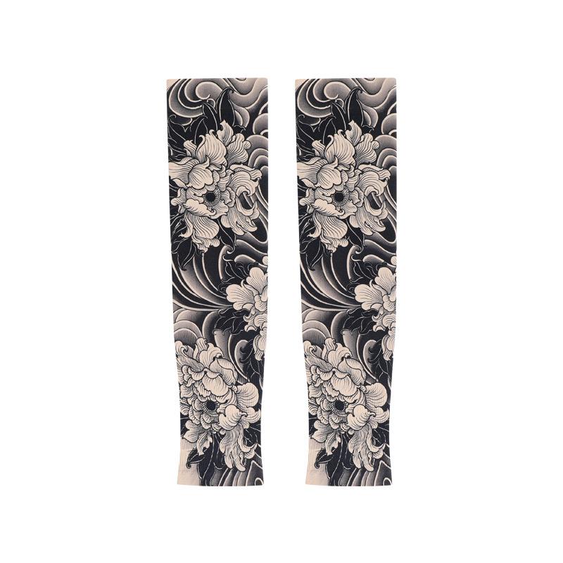 Fake Tattoo Arm Sleeves, UPF50+ UV Protection, Cooling & Breathable for Men Summer Outdoor Sports