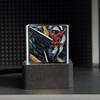 LED Holographic Crystal Cube 3D Photo Display Smart Weather Digital Clock for Desk Car Decoration GIF Animation Photo Album Play